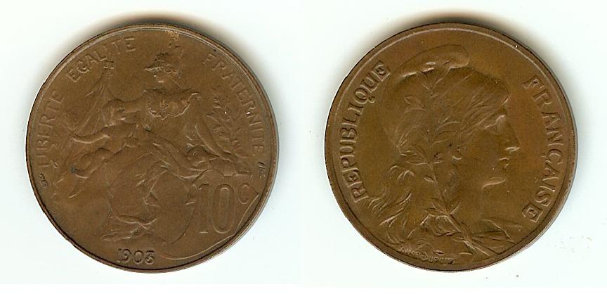 10 centimes Daniel-Dupuis 1903 SUP